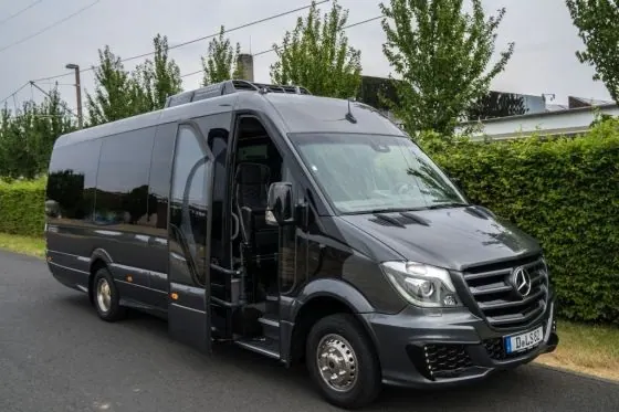 VIPCT luxury minibus for corporate group transfers