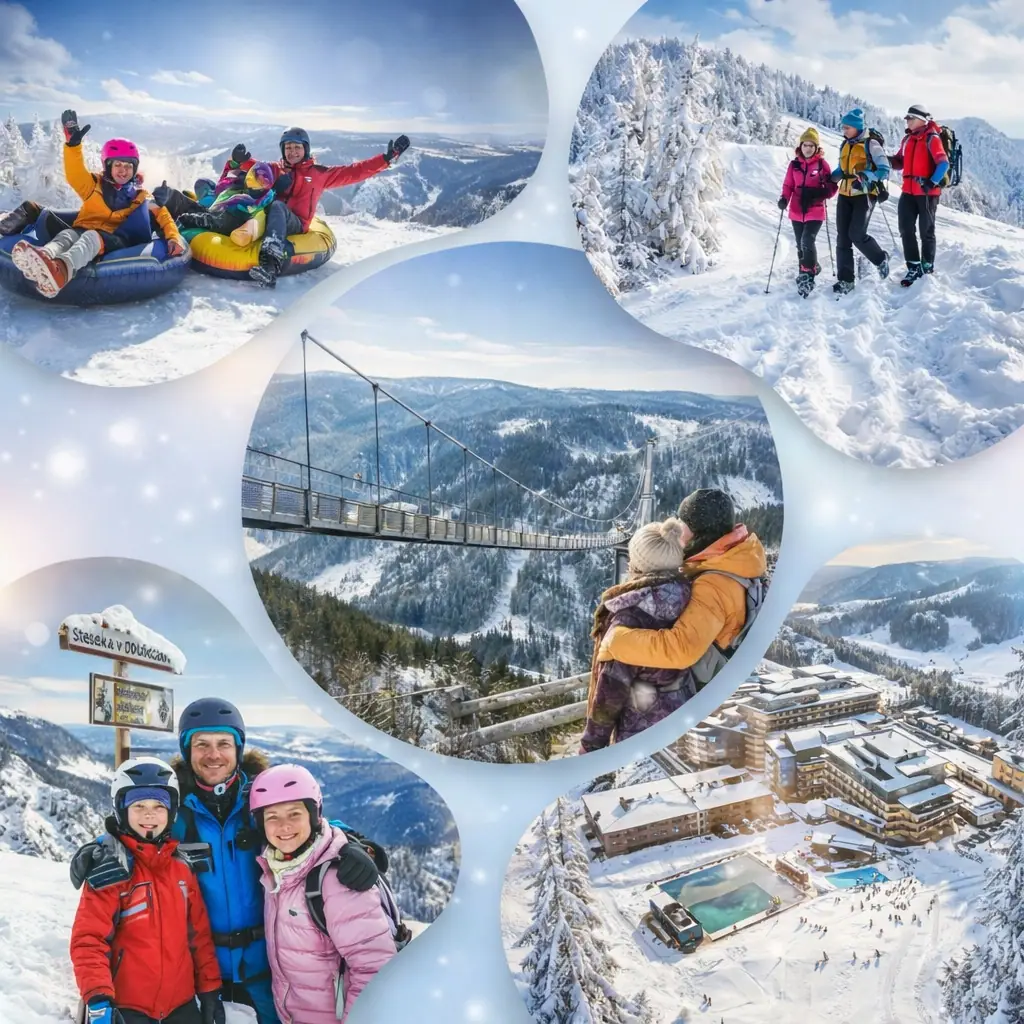 Dolni Morava Sky Bridge 721 suspension bridge over mountains