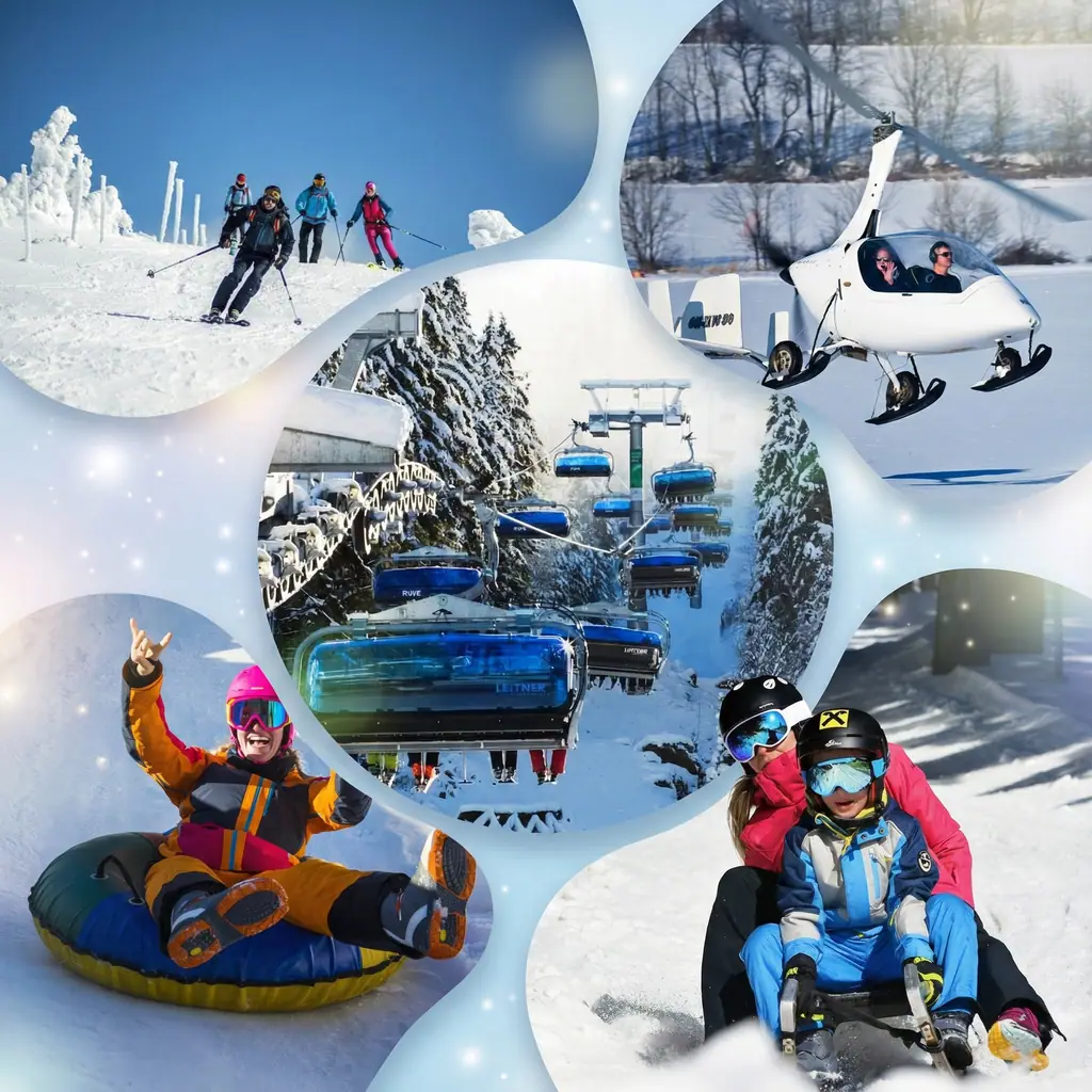 Spindleruv Mlyn mountain resort in winter
